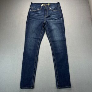Seven7 High Skinny Jeans Womens 8 Blue Cotton Blend Stretch Denim Casual Classic